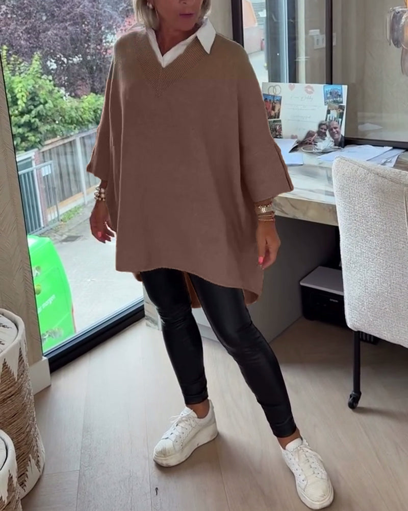 Vesperine | Women's Oversized Long Sleeve Tunic Top