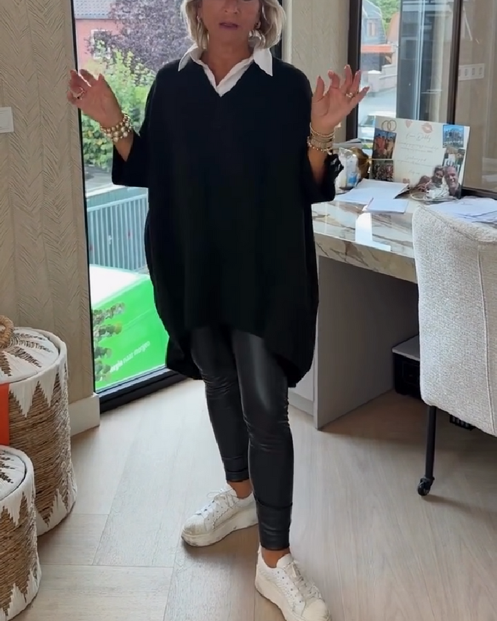 Vesperine | Women's Oversized Long Sleeve Tunic Top