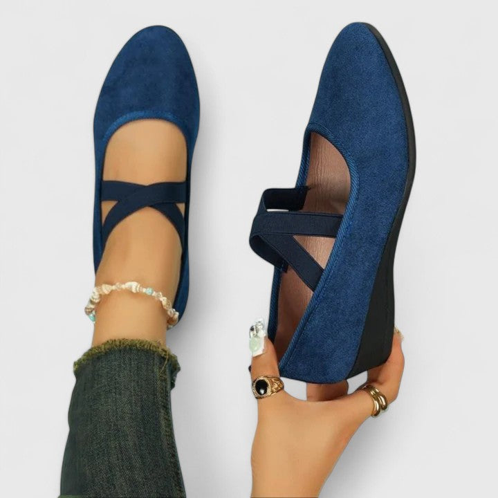 Vivienne | Women's Cross Strap Mary Jane Flat Shoes