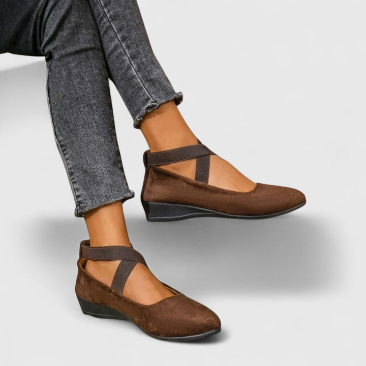 Vivienne | Women's Cross Strap Mary Jane Flat Shoes