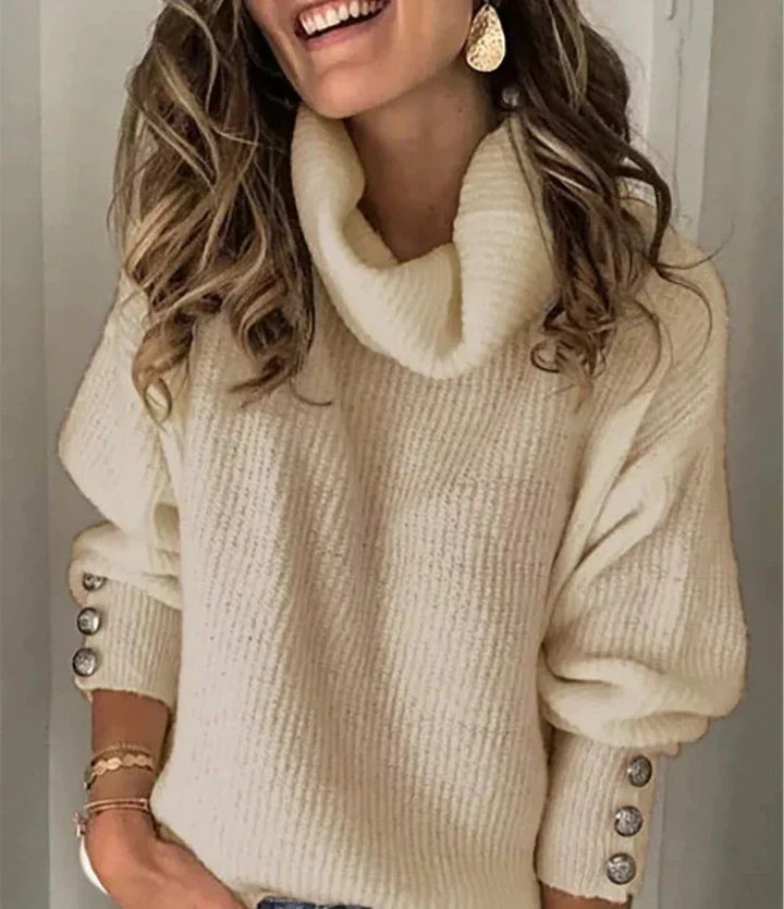 Wisteria | Women's Cowl Neck Long Sleeve Pullover