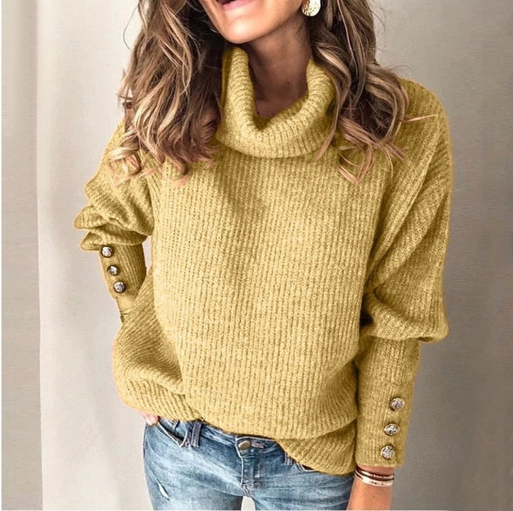 Wisteria | Women's Cowl Neck Long Sleeve Pullover