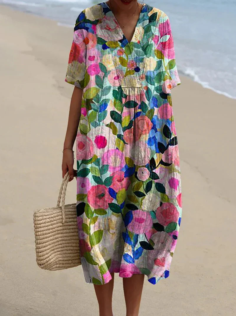 Summer™ | Floral Watercolor Dress