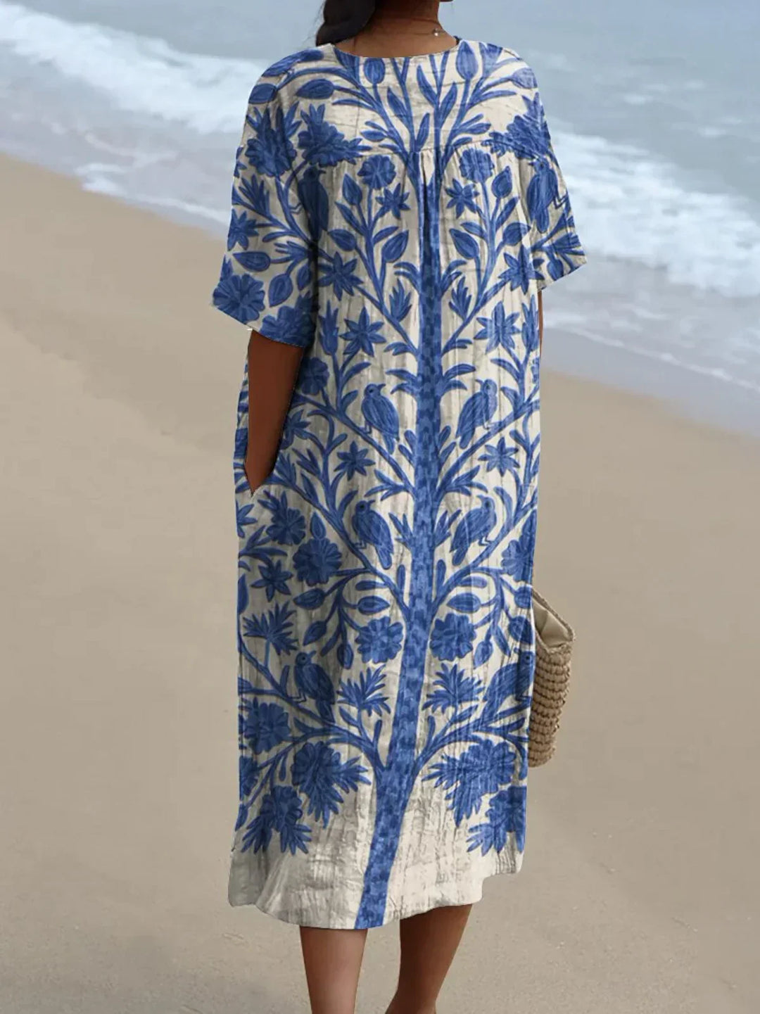 Natalie™ | Blue Embroidered Dress