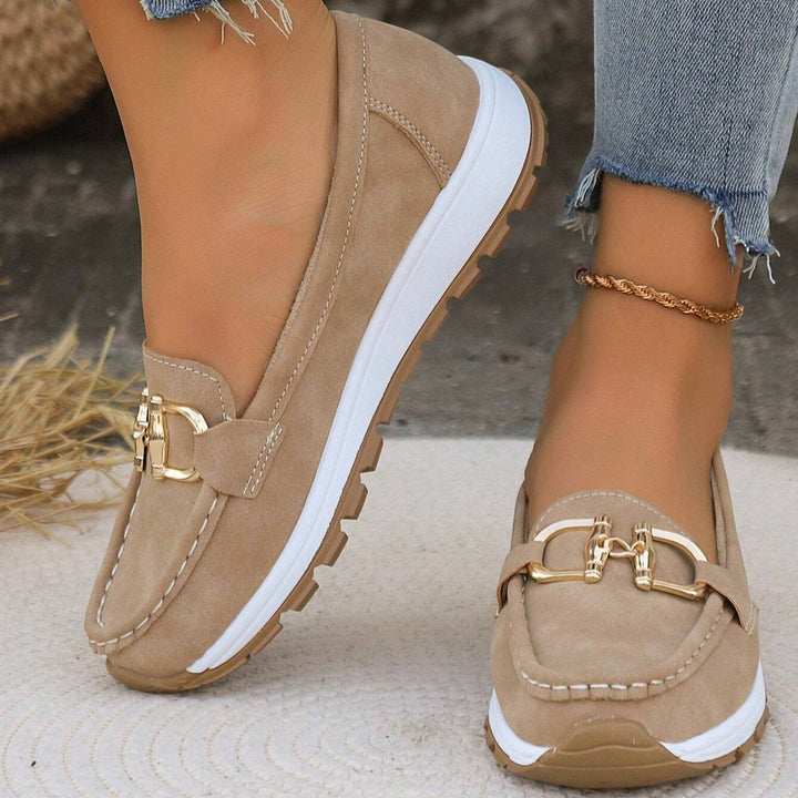 Xandra | Women's Buckle Detail Loafers