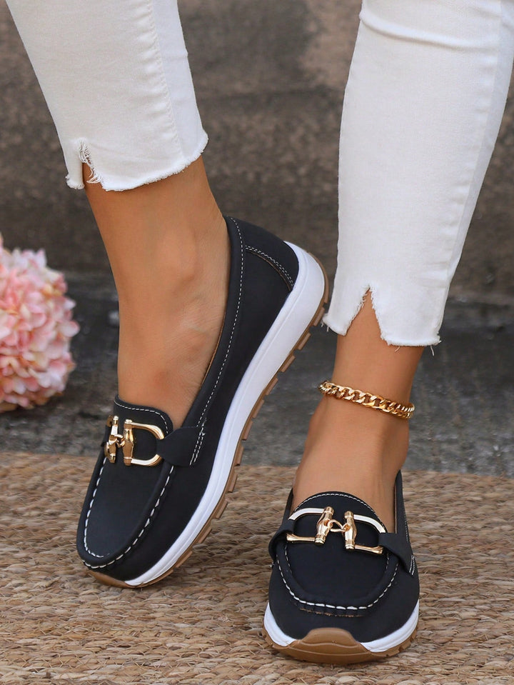 Xandra | Women's Buckle Detail Loafers
