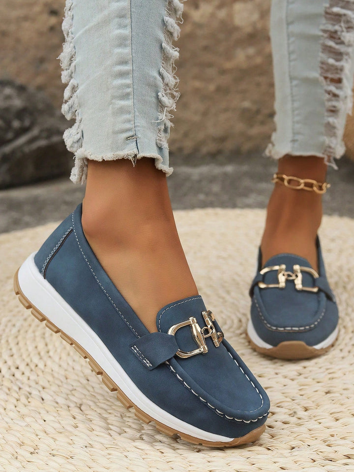 Xandra | Women's Buckle Detail Loafers