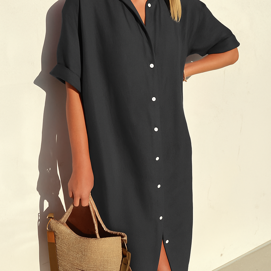 Xiomara | Women's Button Up Shirt Dress