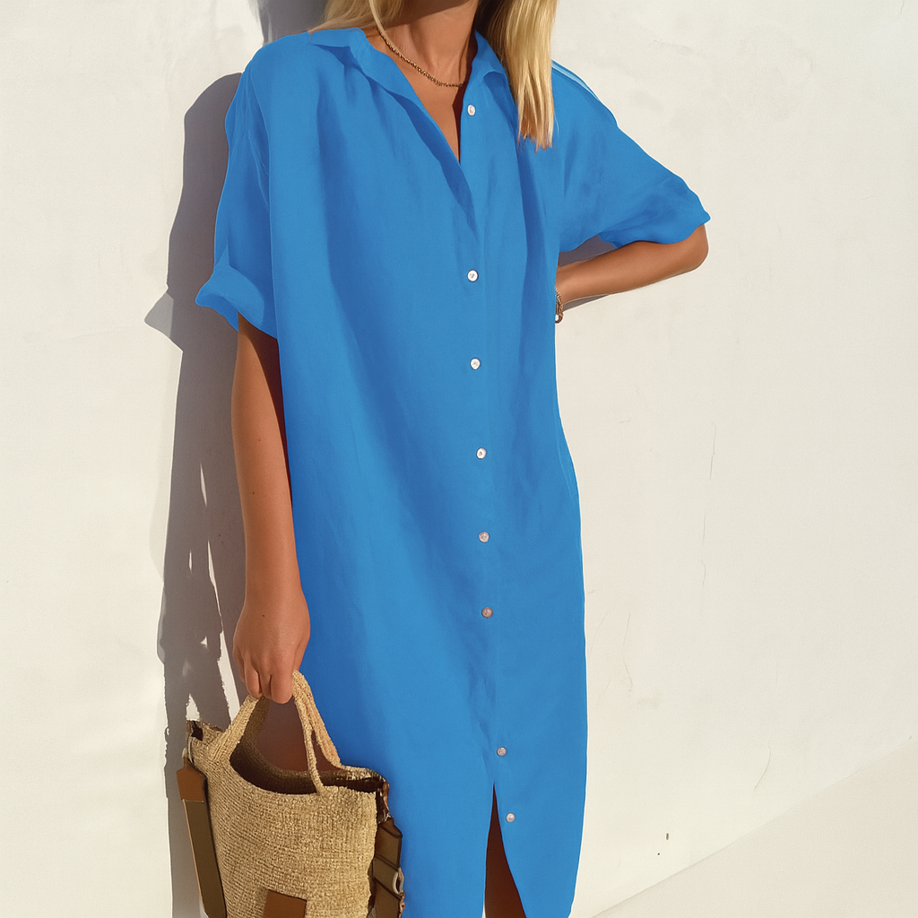 Xiomara | Women's Button Up Shirt Dress