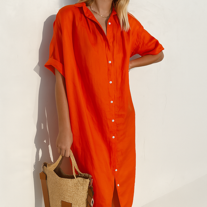Xiomara | Women's Button Up Shirt Dress